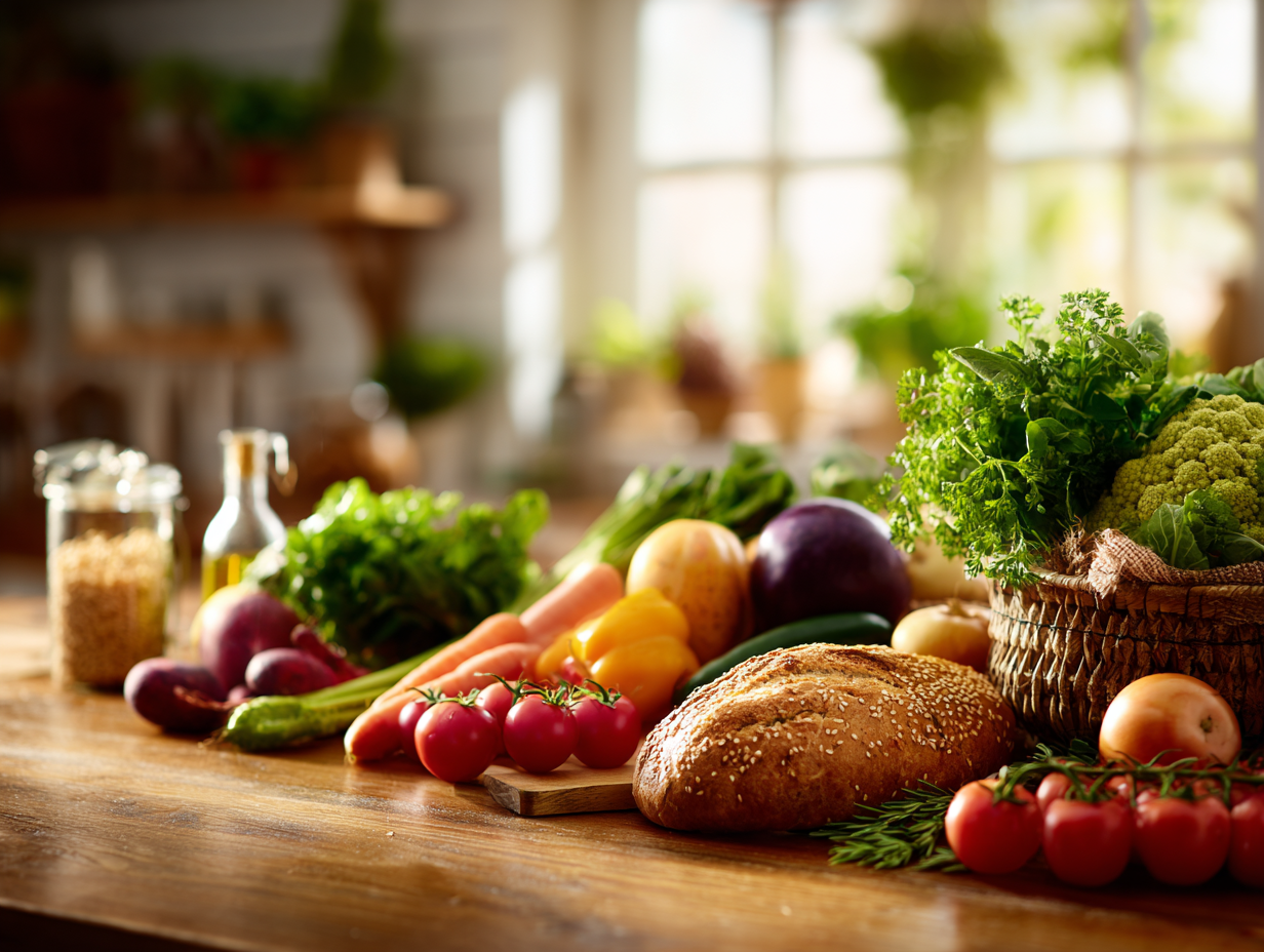 Свіжі овочі та зелень для збалансованого харчування